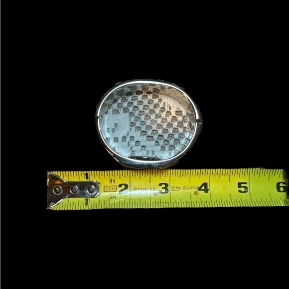 Gloria Vanderbilt Vintage Silver Tone Cuff Watch @7” around (needs battery) main image 4